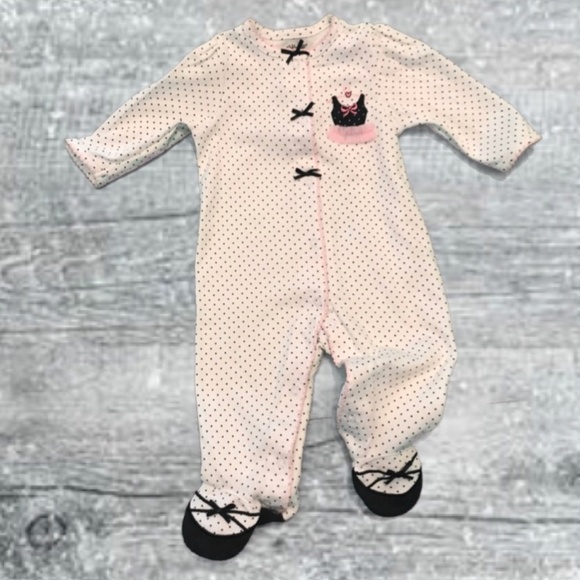 Little Me Other - Little Me Footed Ballerina Onesie 3 months